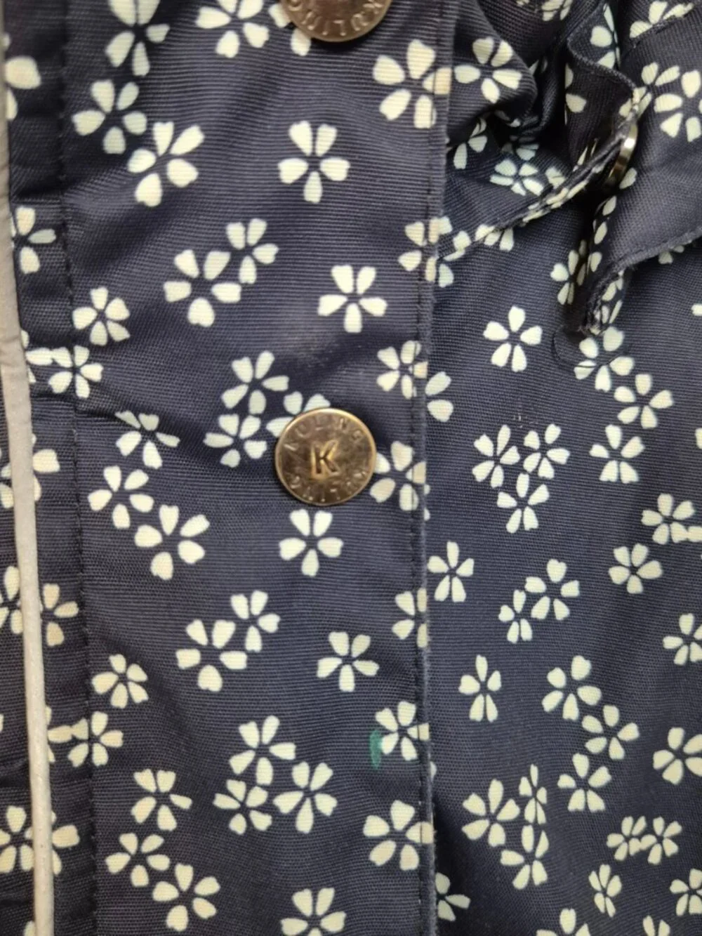 Kuling Winter Hooded Jacket Navy Floral sz 6Y/122